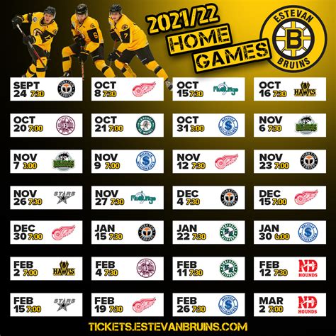 Bruins release pre-season schedule